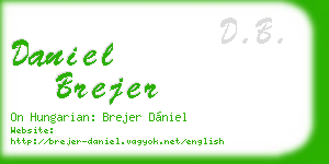 daniel brejer business card